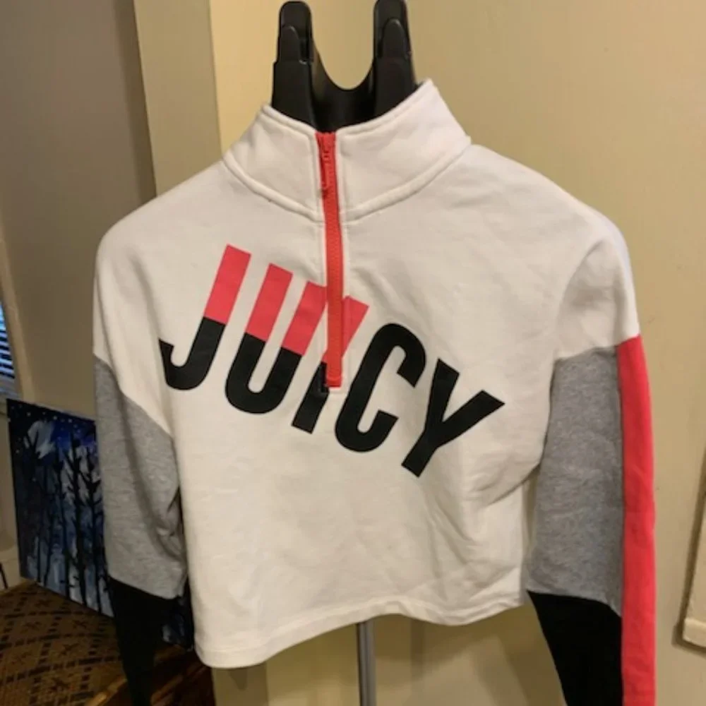 Juicy Couture Colorblock Half-Zip Pullover Sweat